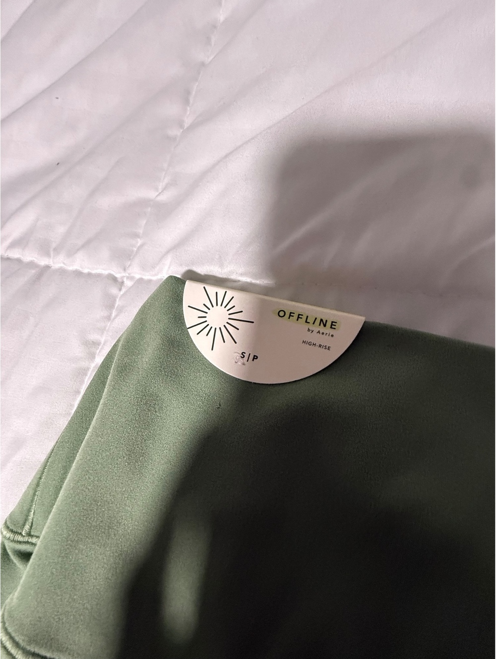 Offline by Aerie High-Rise Leggings in Sage Green, Size S/P - Picture 5 of 5